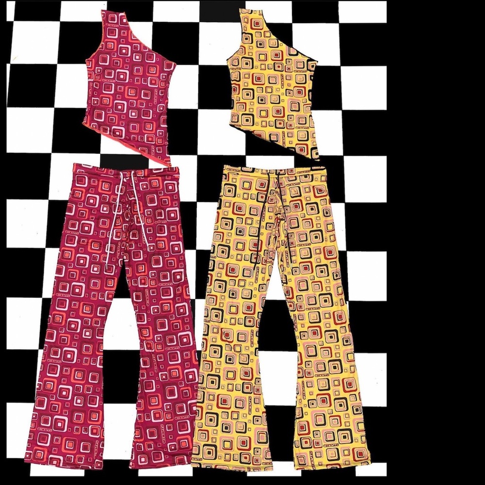 Omighty Cubby one shoulder and pants set